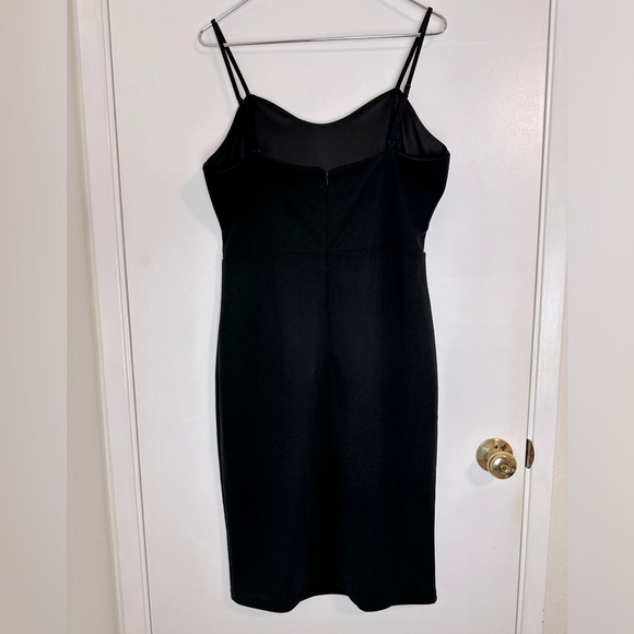 LULU’S Limo Ride Black Lace Bodycon Midi Dress Size XL EUC - Picture 5 of 12